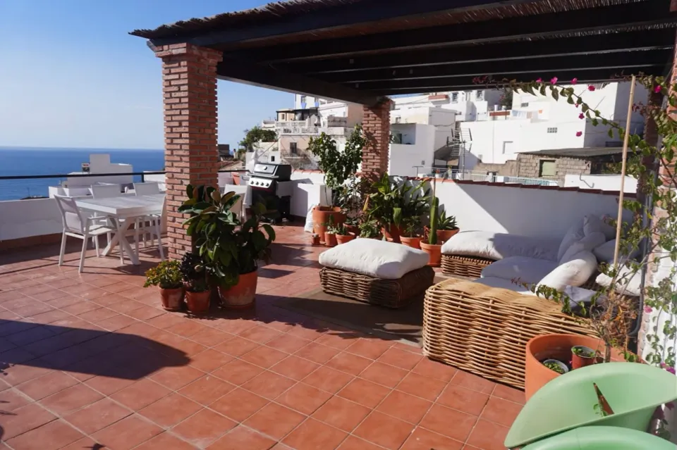 Dakterras met pergola